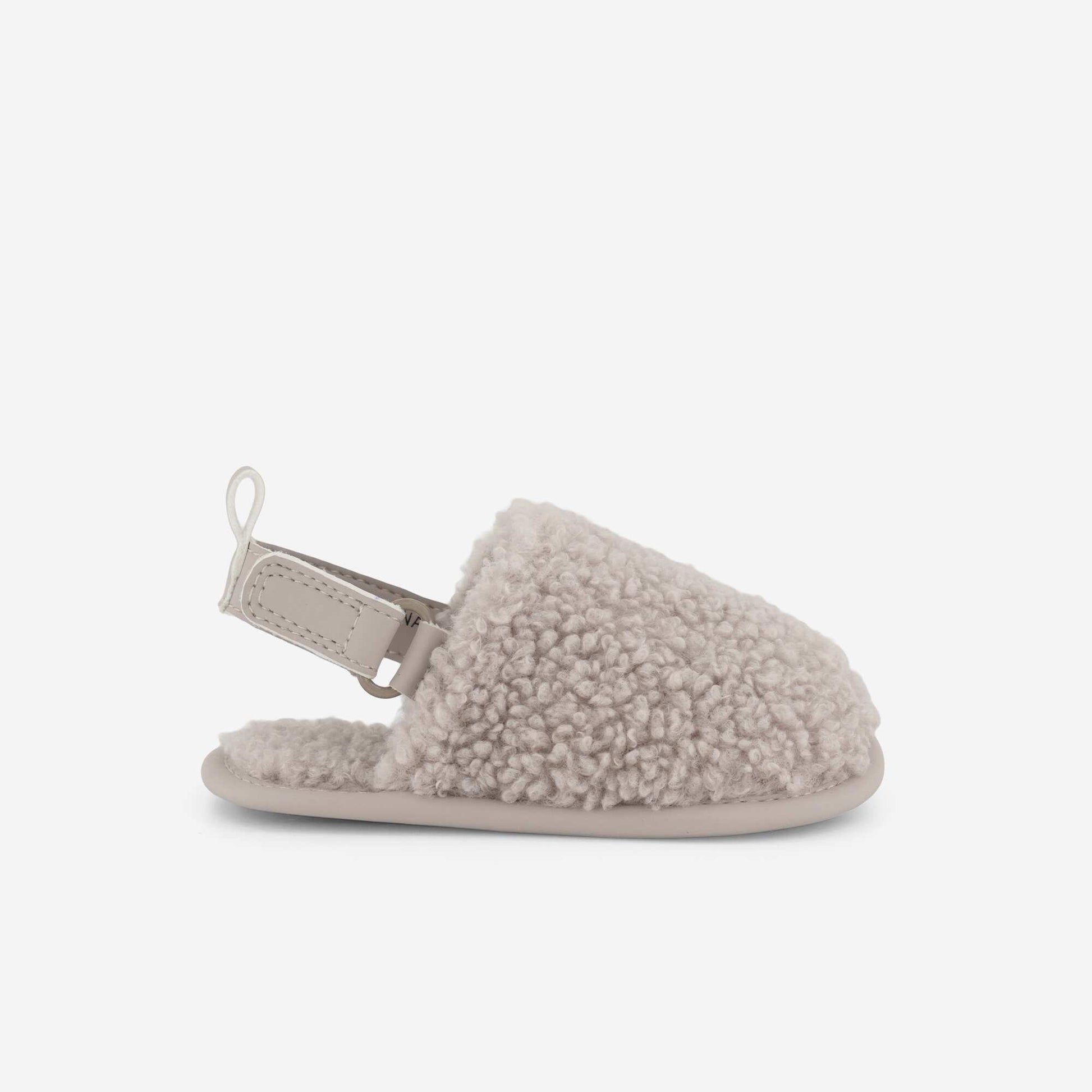 Mule Slippers with Back Straps BEIGE