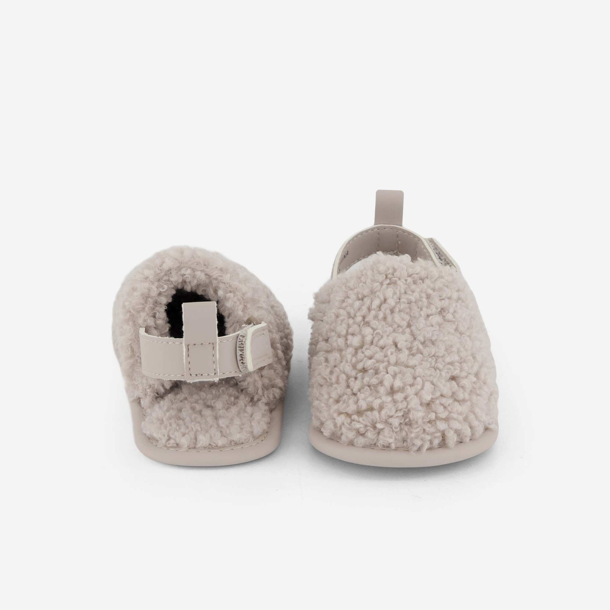Mule Slippers with Back Straps BEIGE