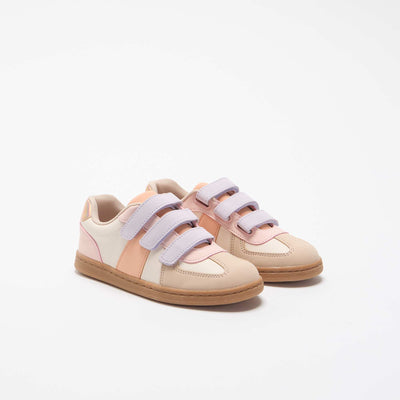 Multicolored Hook-and-Loop Sneakers BEIGE