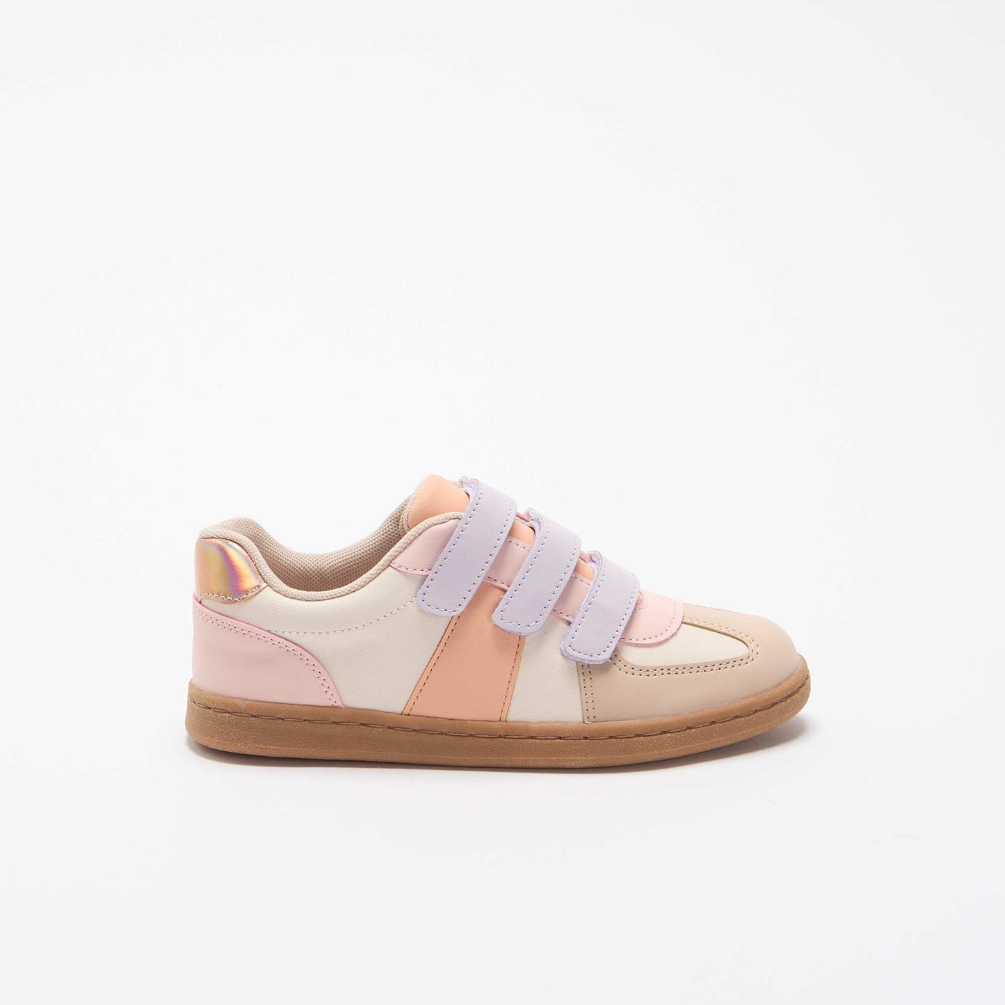 Multicolored Hook-and-Loop Sneakers BEIGE