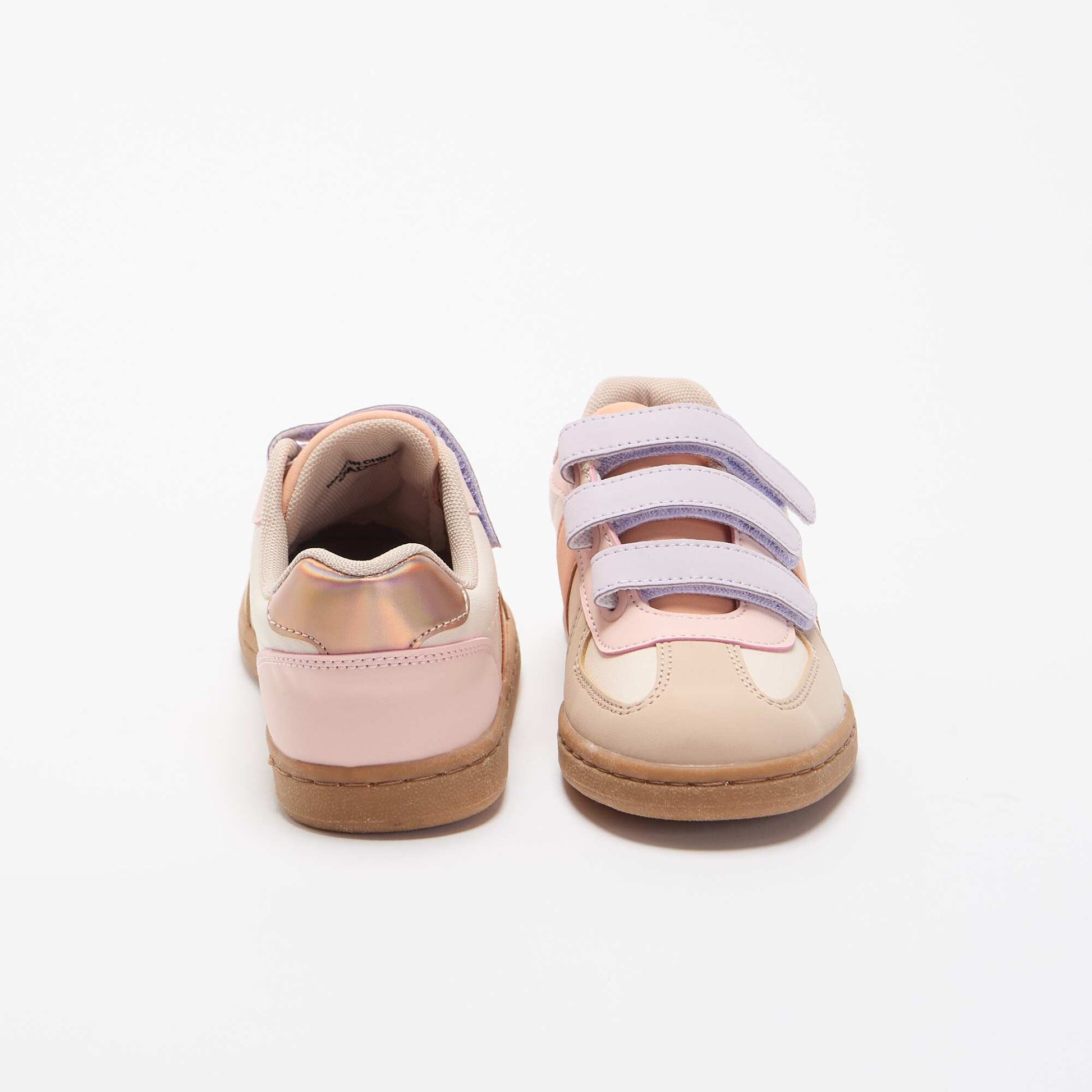 Multicolored Hook-and-Loop Sneakers BEIGE