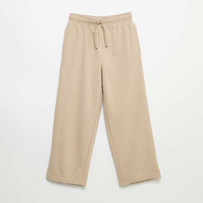 Plain French Terry Jogger Pants BEIGE