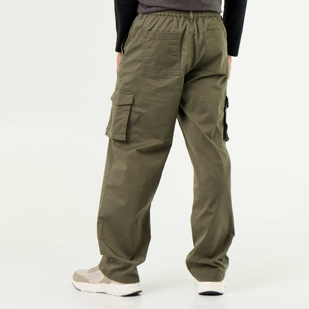 Regular Fit Multi-Pocket Trousers GREEN