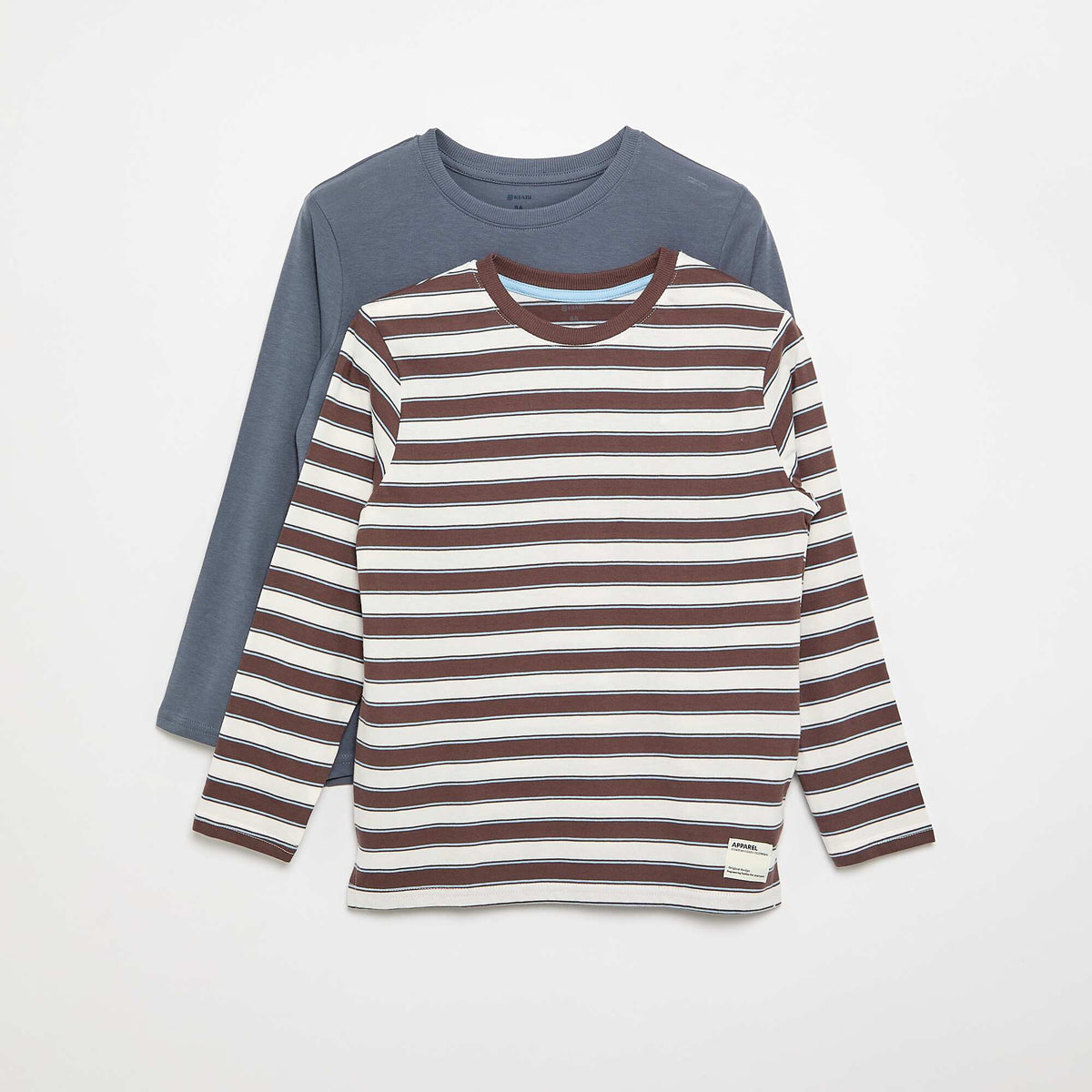 2-Pack Long-Sleeved T-Shirts BROWN