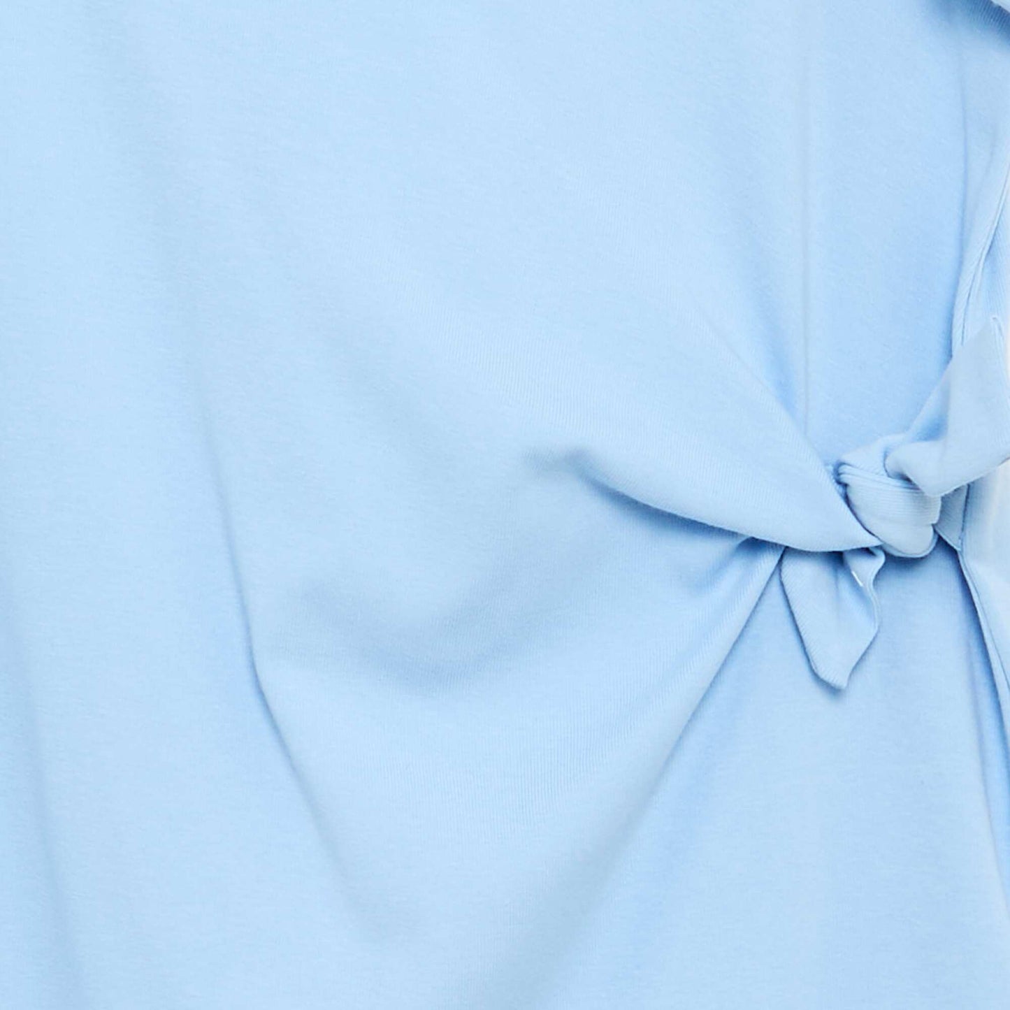 T-shirt dress with side knot BLUE