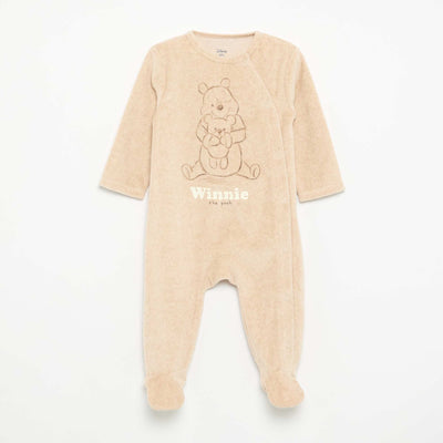 Disney long-sleeved velvet sleepsuit BEIGE