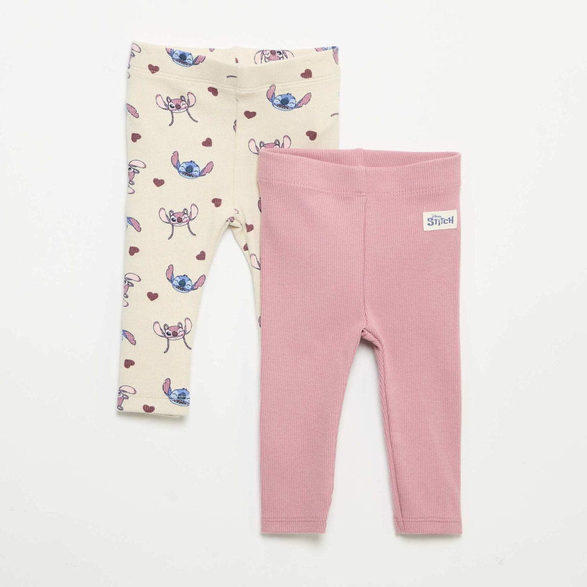 Disney Ribbed Leggings 2-Pack BEIGE