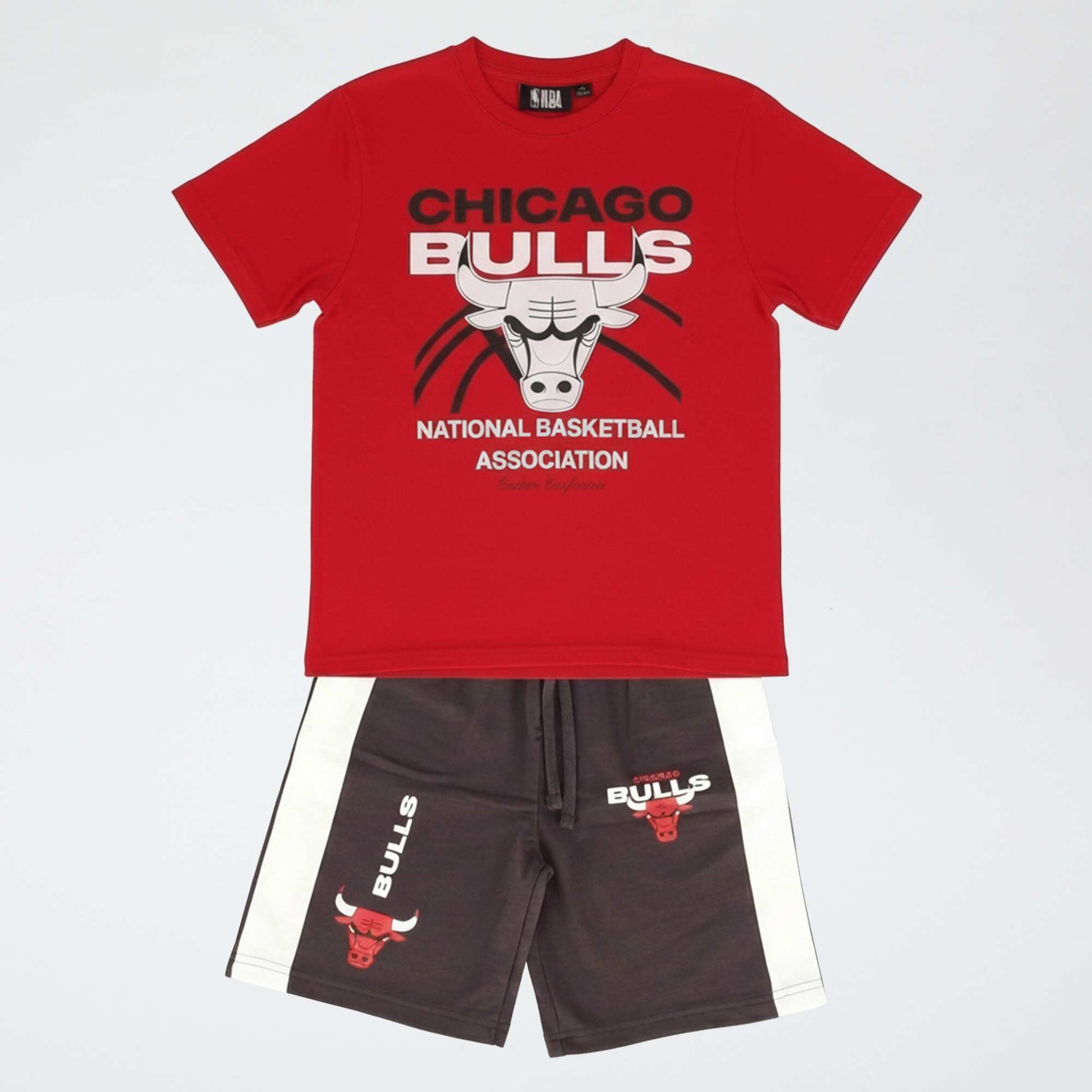 NBA 2-piece shorts + T-shirt set RED