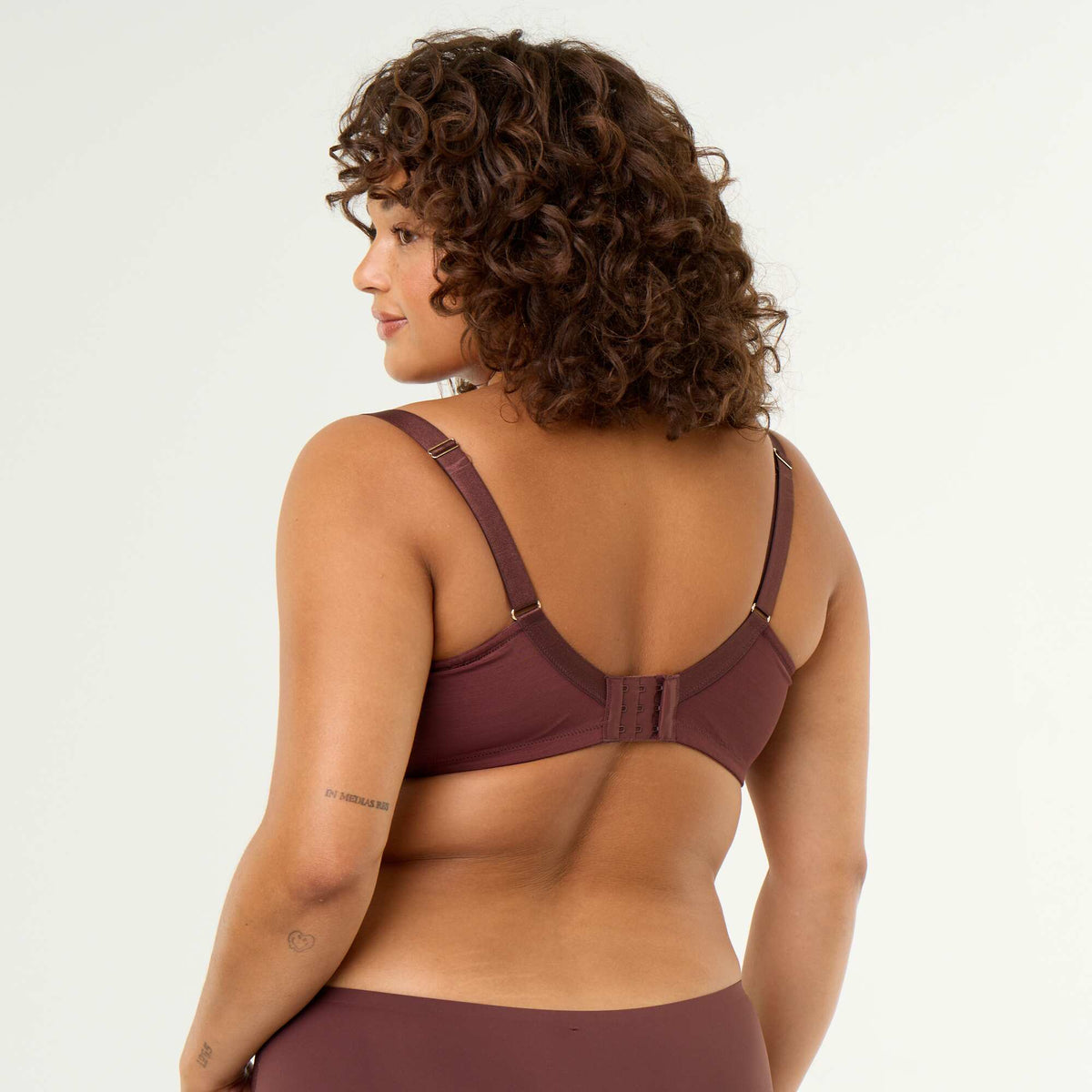 Full Cup Lace Bra BROWN