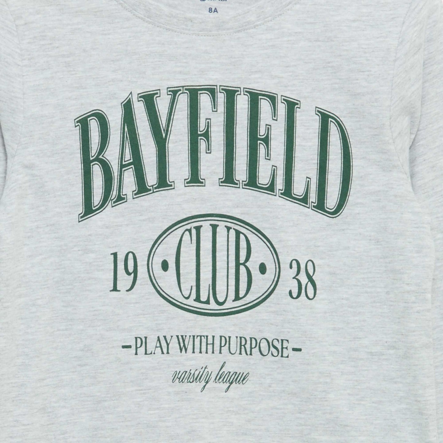 Long-sleeved printed T-shirt GREY