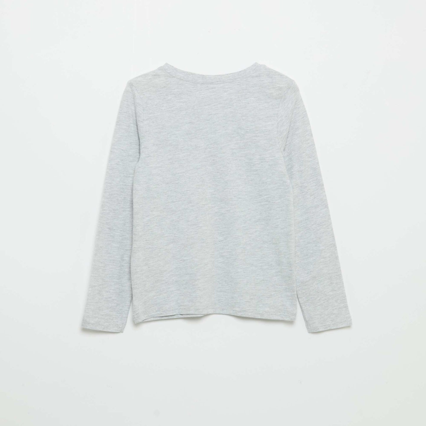 Long-sleeved printed T-shirt GREY