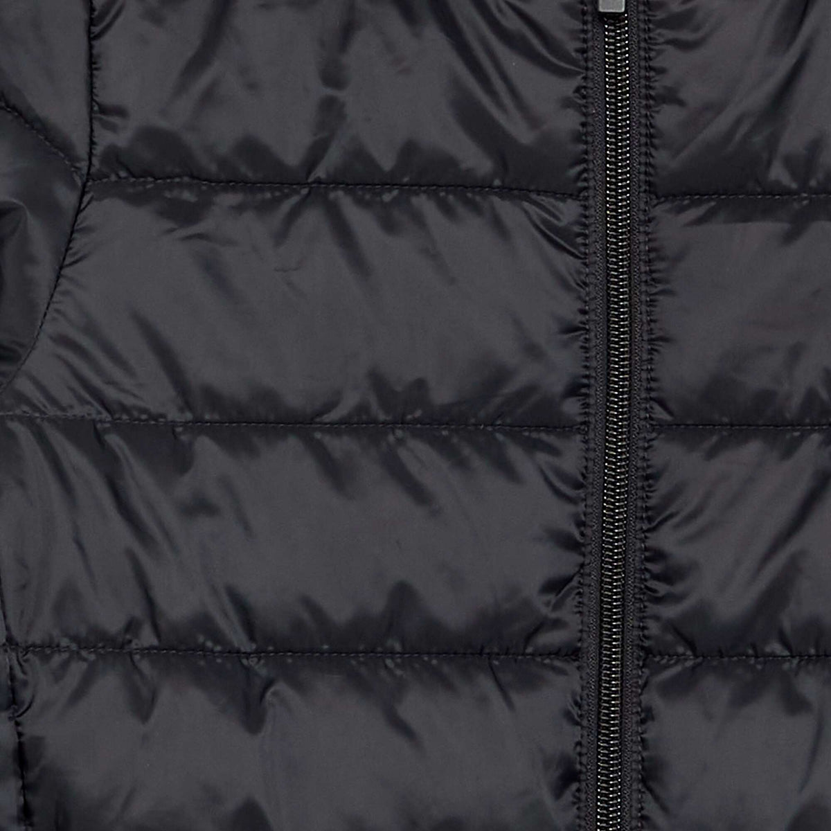 Lightweight hooded puffer jacket BLACK