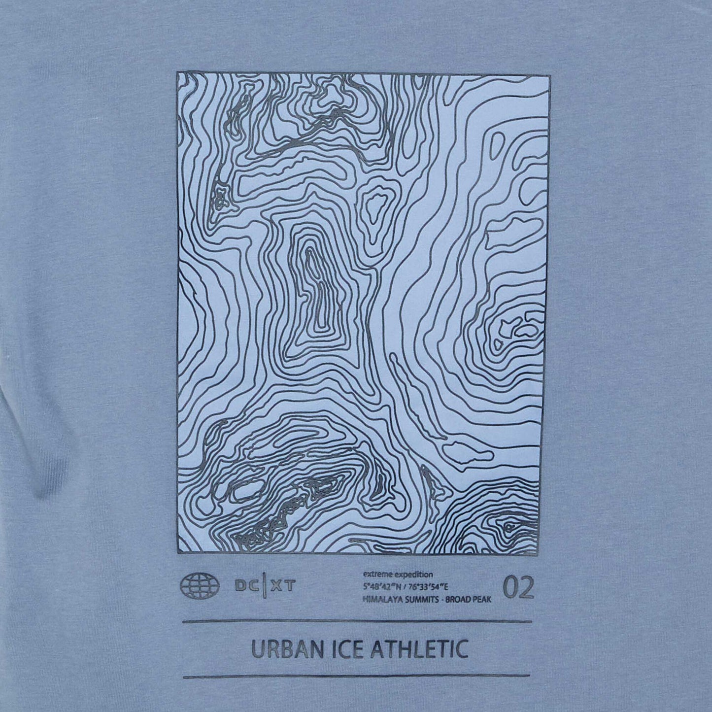 Short-sleeved printed T-shirt BLUE