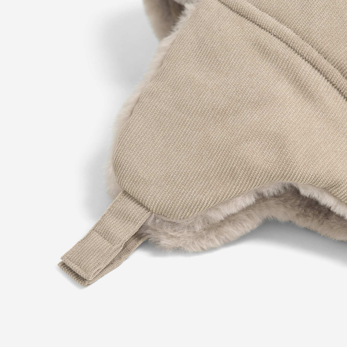 Lined Trapper Hat with Playful Ears BEIGE