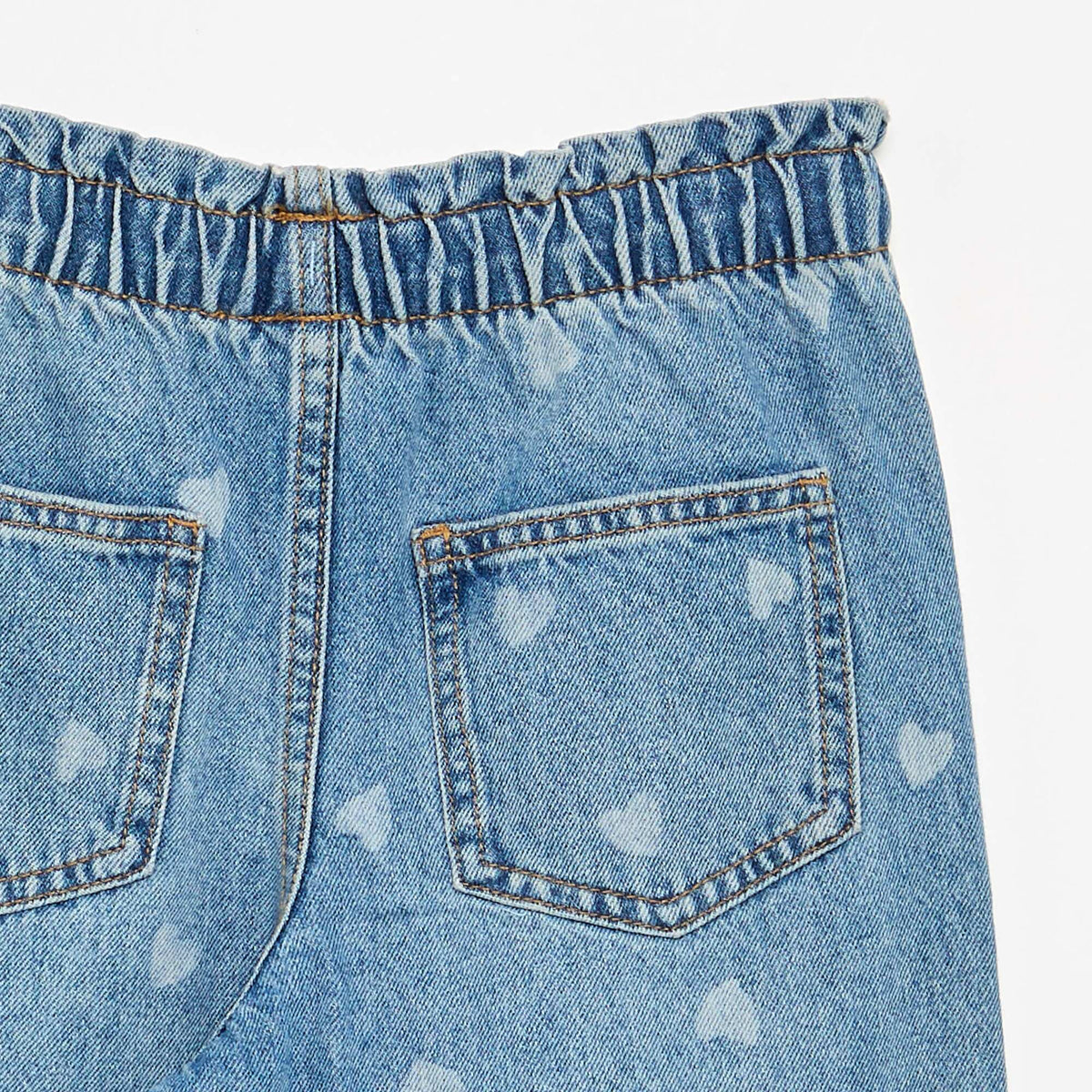 Wide-leg denim pants BLUE