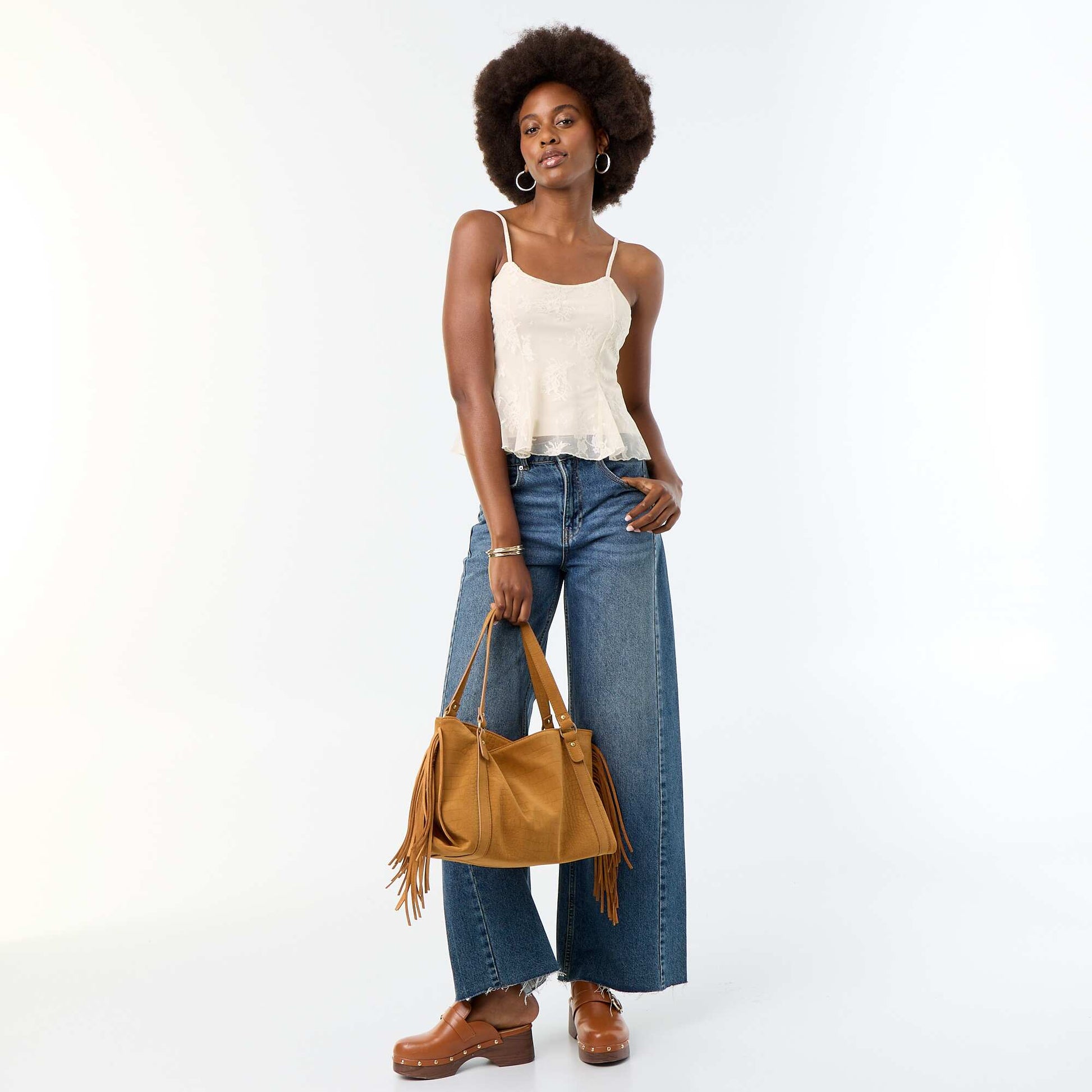 Lace Crop Top BEIGE