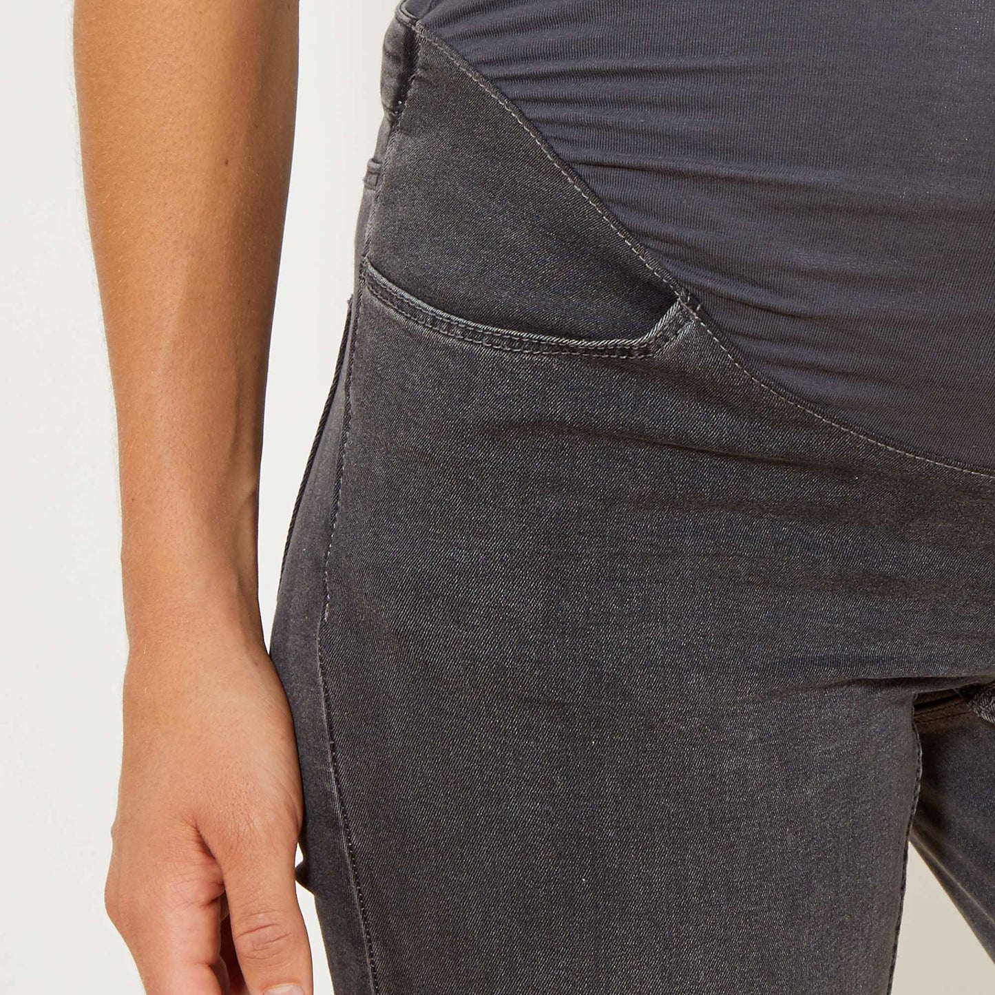 Eco-design maternity jeggings WHITE