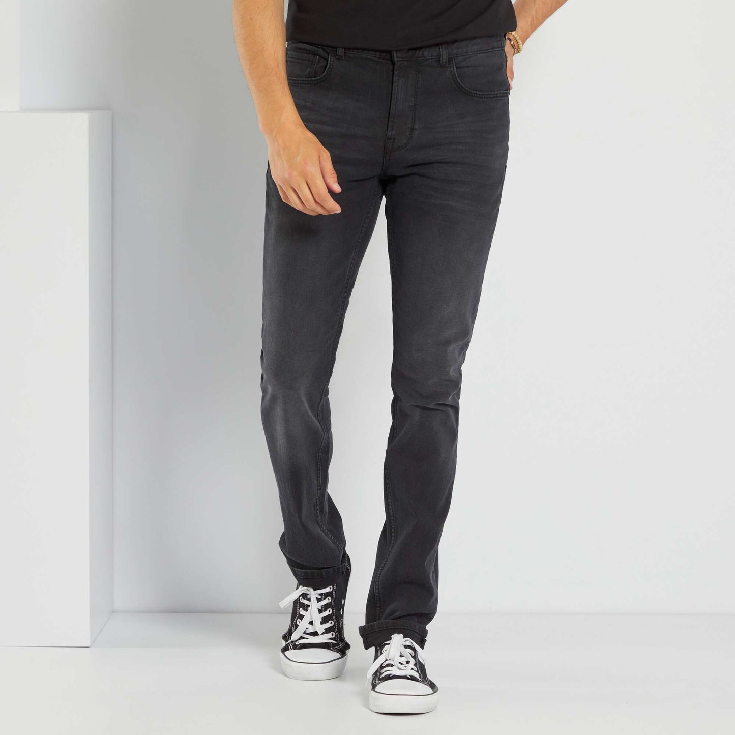 L34 slim-fit eco-design jeans GREY