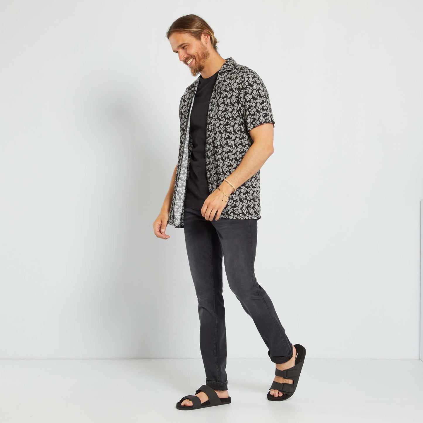 L34 slim-fit eco-design jeans GREY