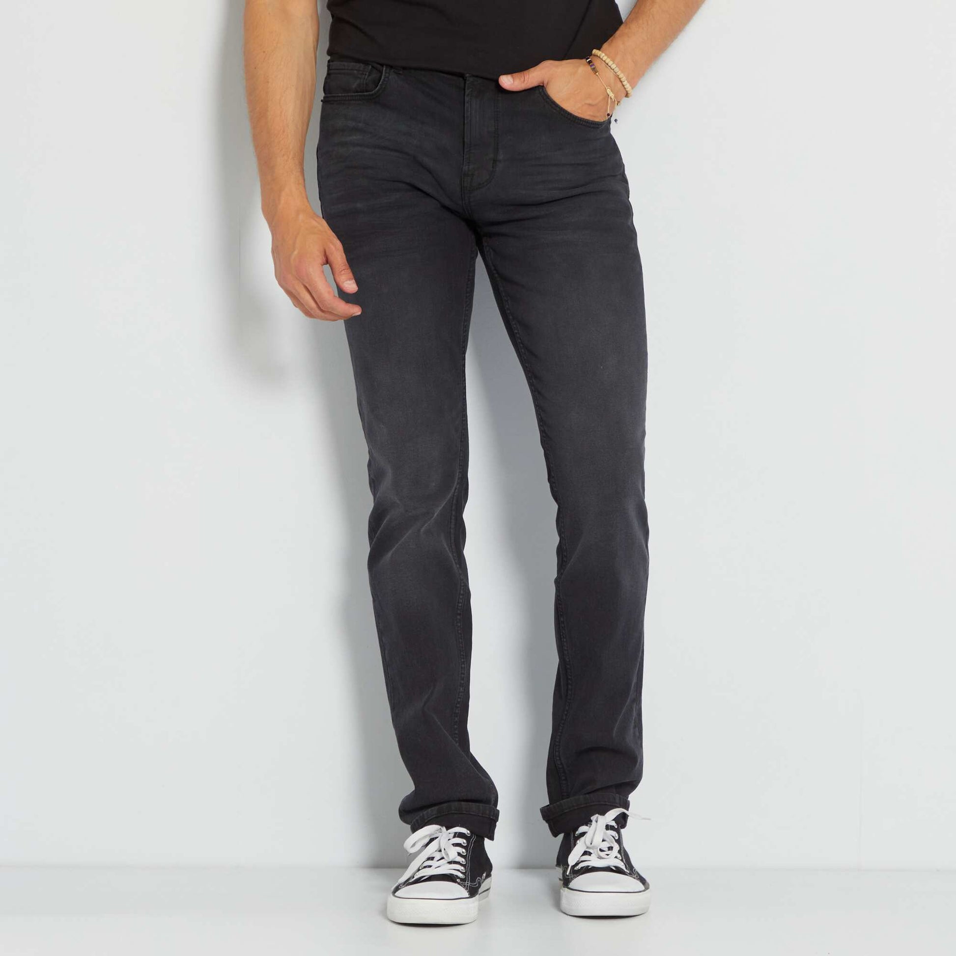L34 slim-fit eco-design jeans GREY
