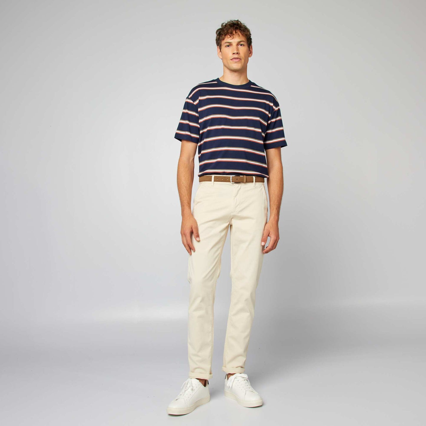 Slim-fit chinos WHITE