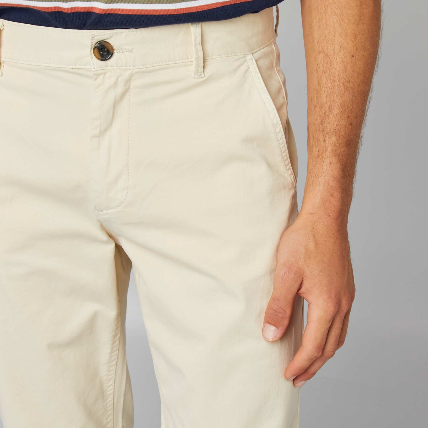 Slim-fit chinos WHITE