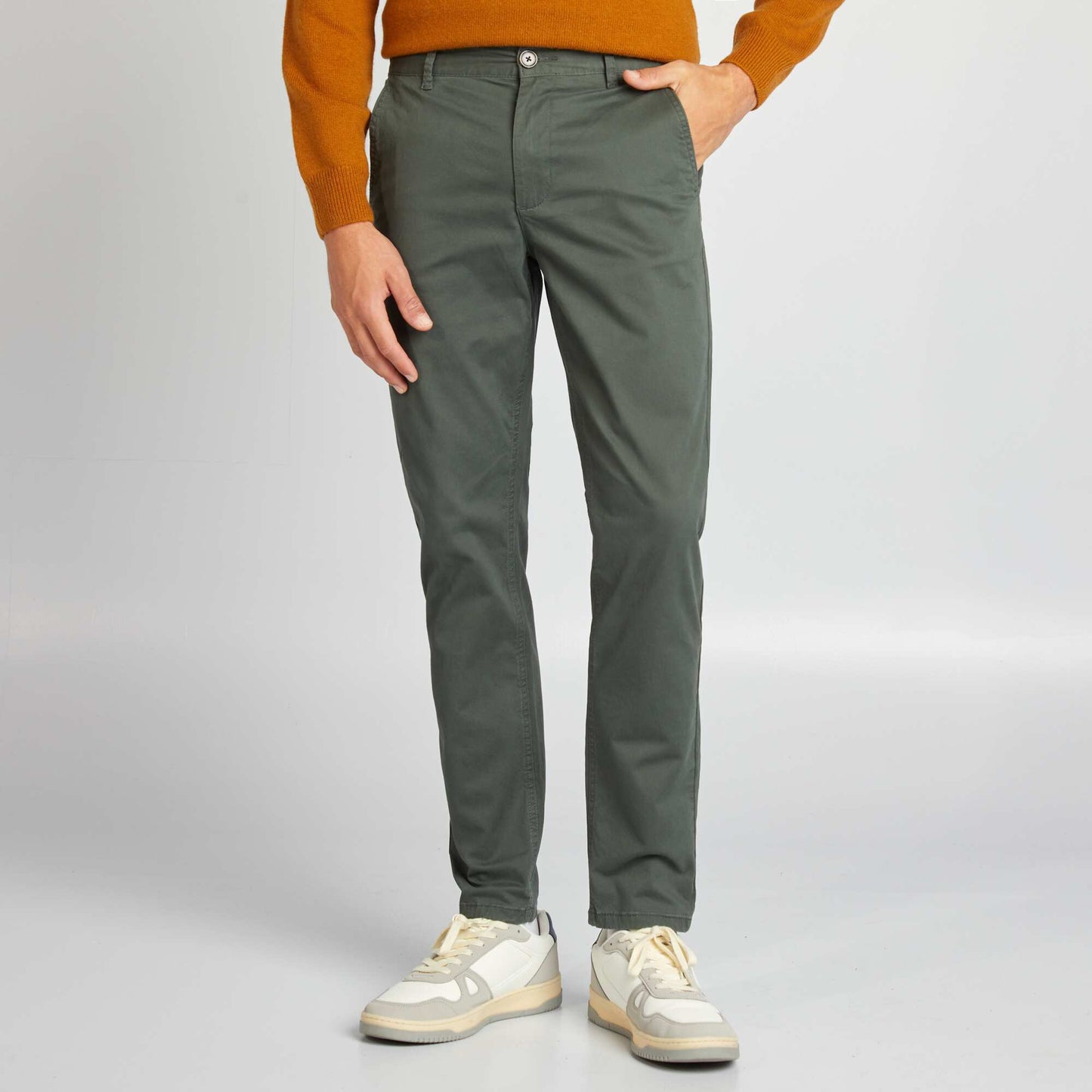 Slim-fit chinos GREEN