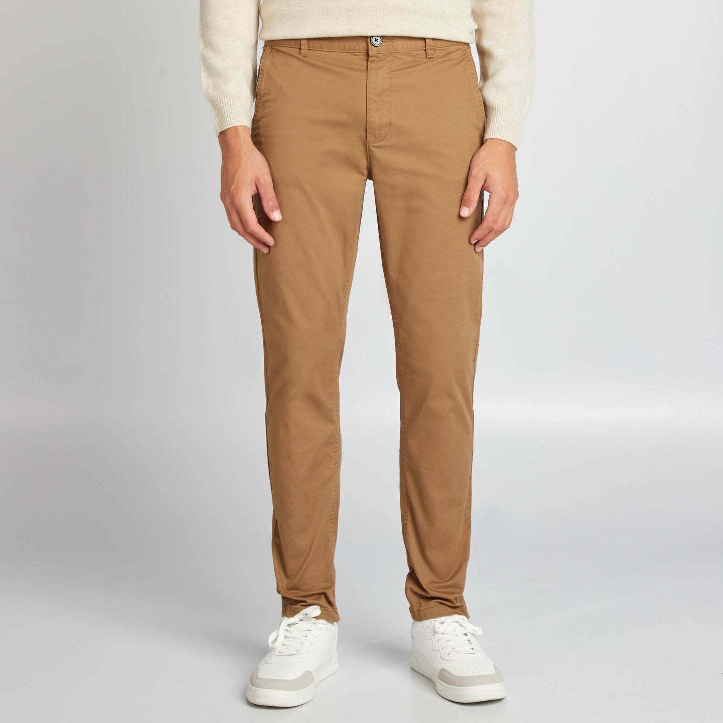 Slim-fit chinos BROWN