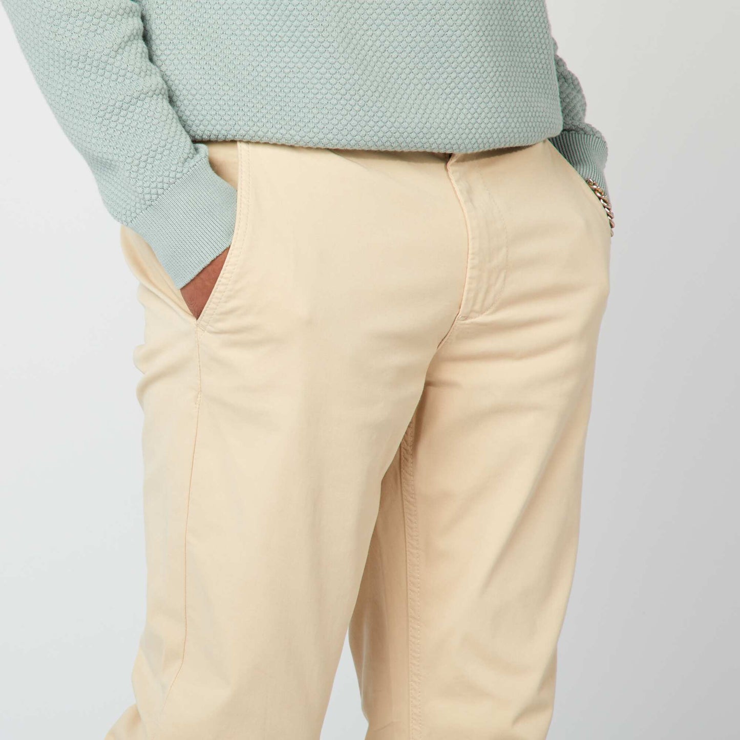 Slim-fit chinos BEIGE