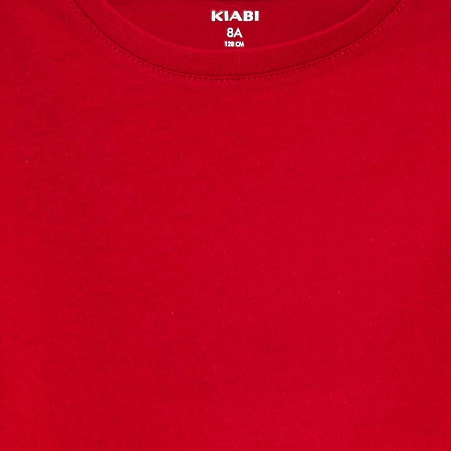 Basic plain jersey T-shirt RED