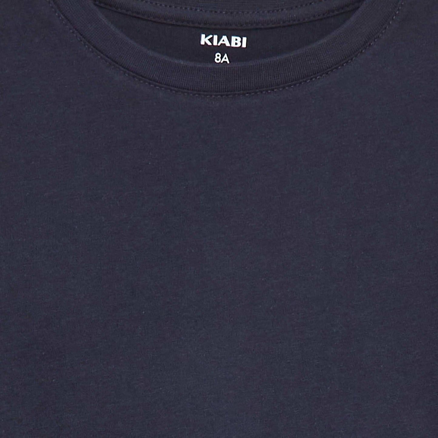 Basic plain jersey T-shirt BLUE