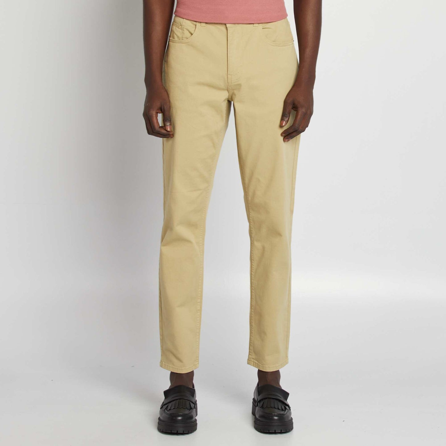 Slim 5-pocket chinos - L32 GREEN