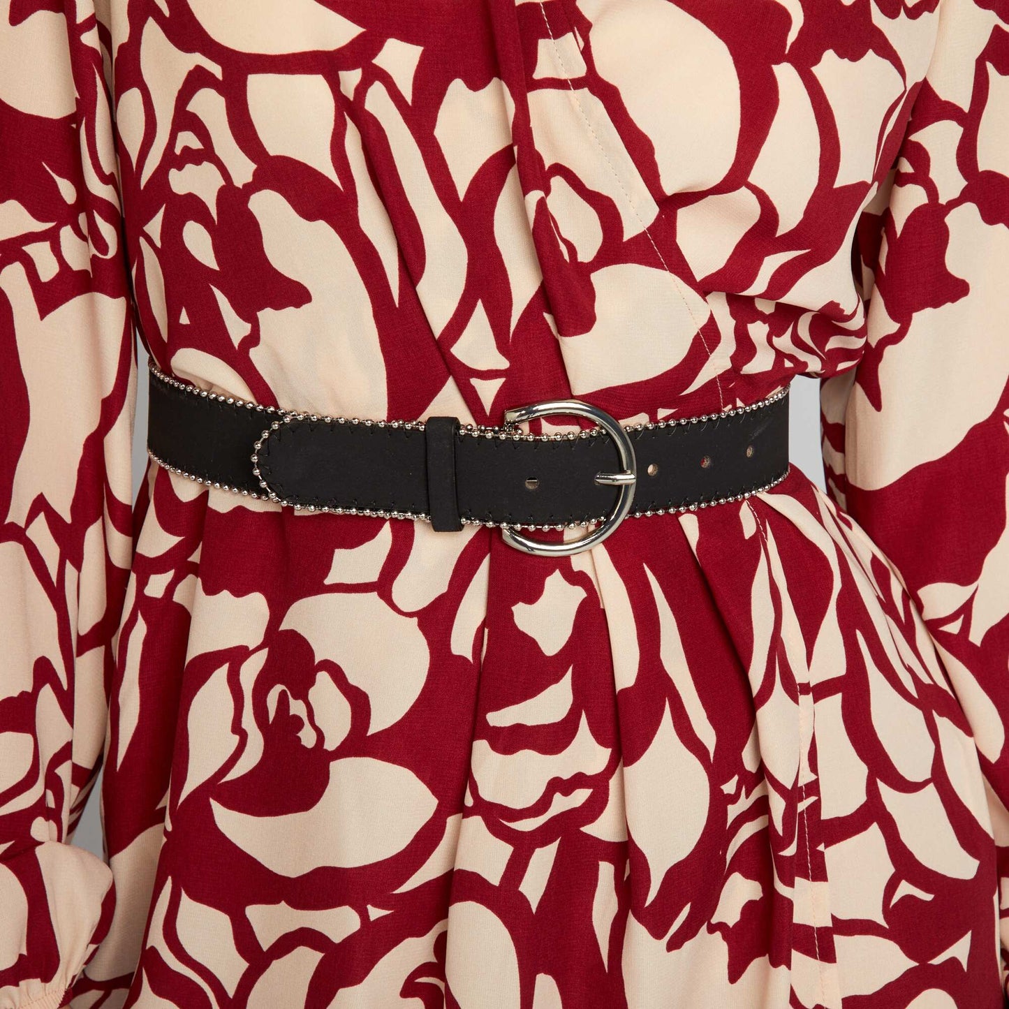 Faux suede belt BLACK