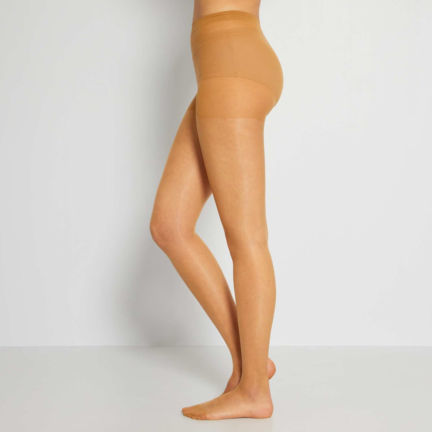 Pack of 2 pairs of 8D voile tights BEIGE