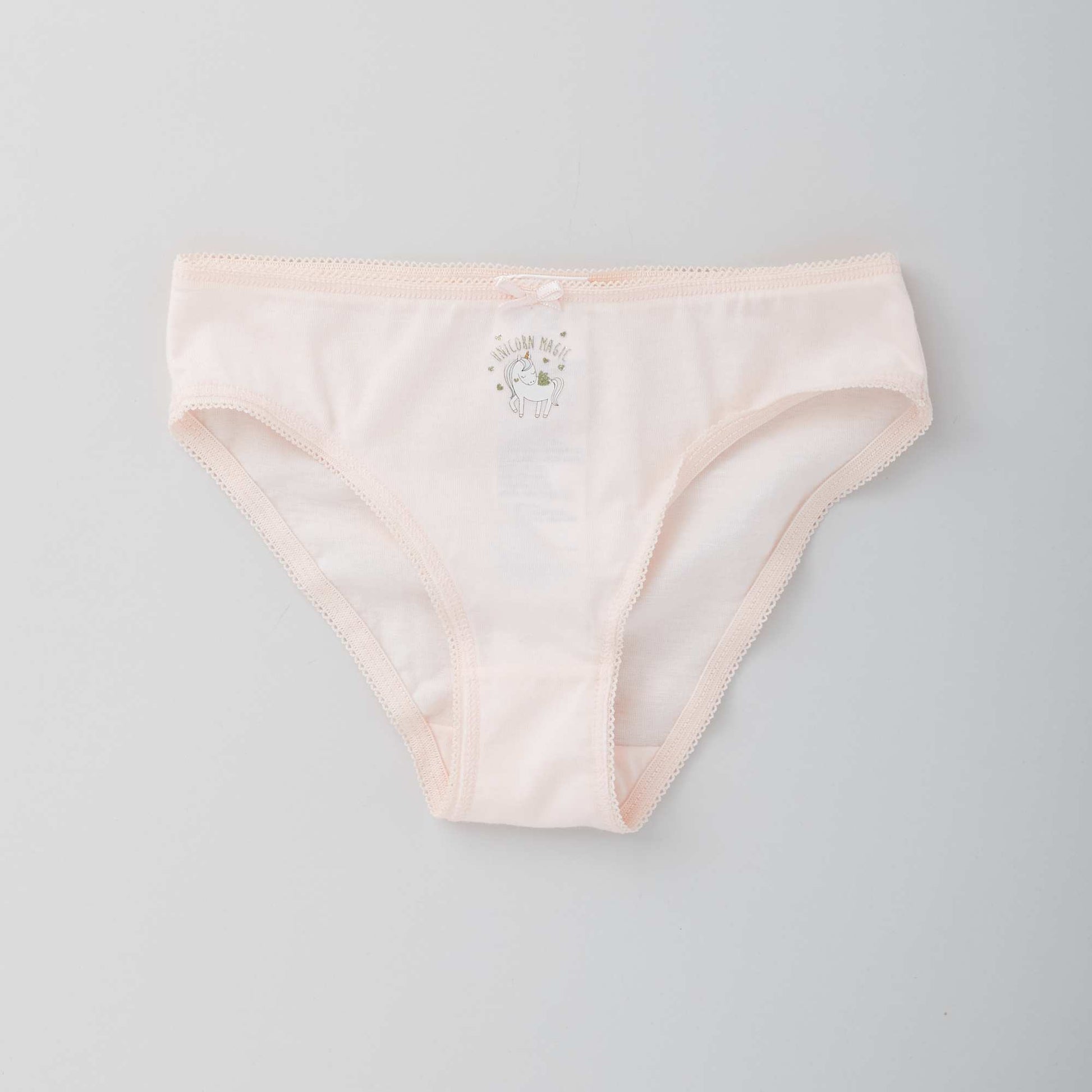 Jersey briefs with pretty bow - Pack of 4 PINK