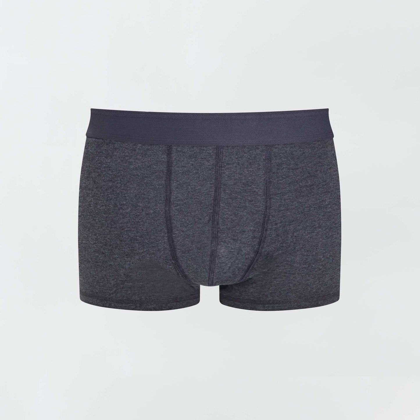 Pack of 3 pairs of plus size eco-design boxer shorts dark grey