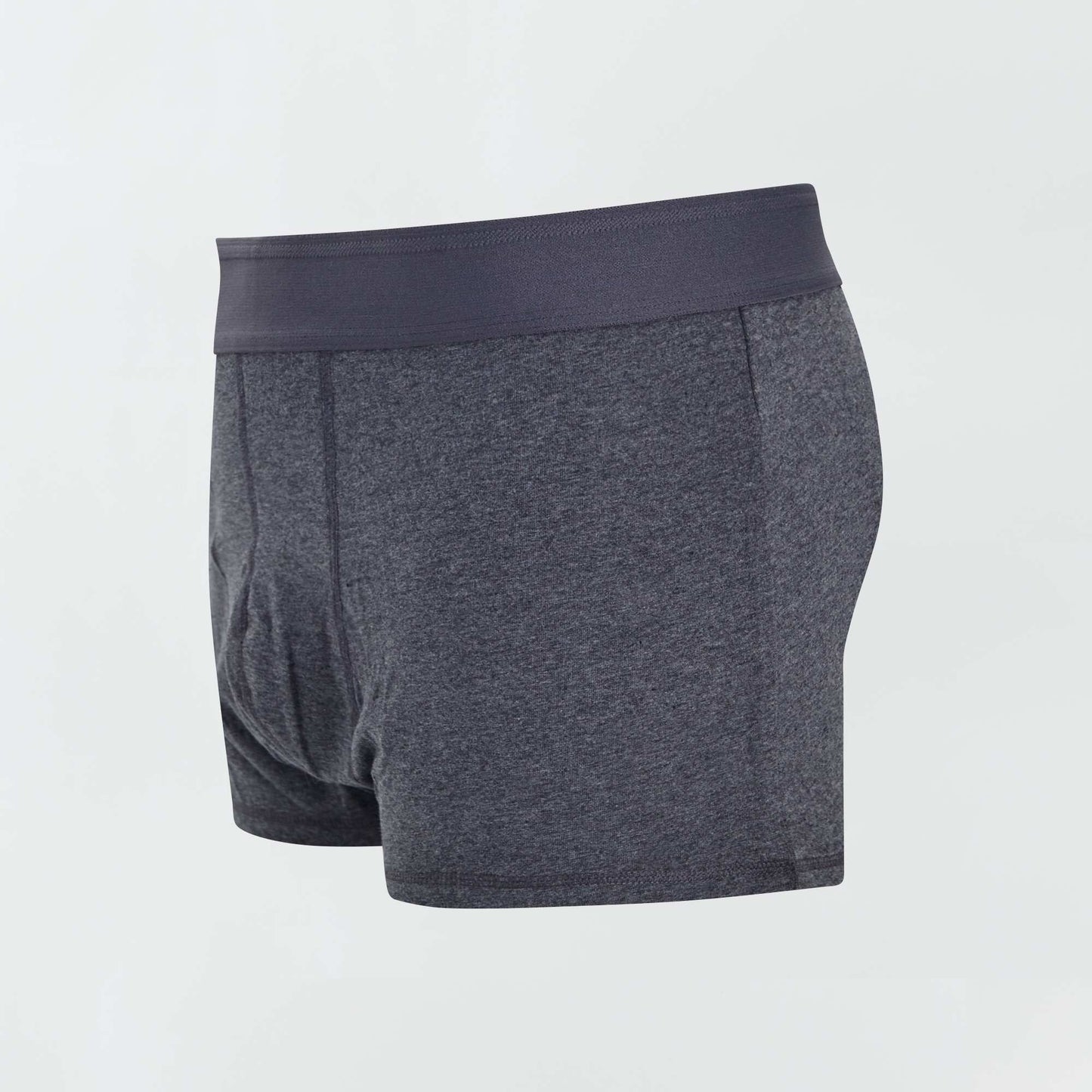 Pack of 3 pairs of plus size eco-design boxer shorts dark grey