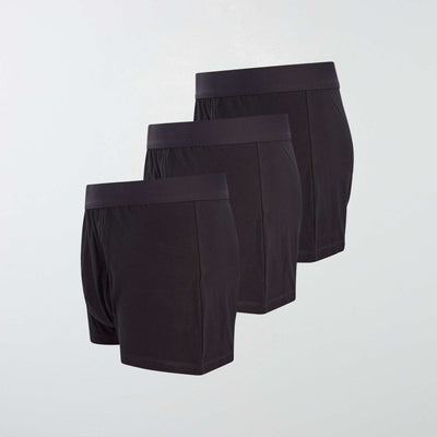 عبوة من 3 أزواج من السراويل القصيرة ذات التصميم البيئي بمقاسات كبيرة أسود