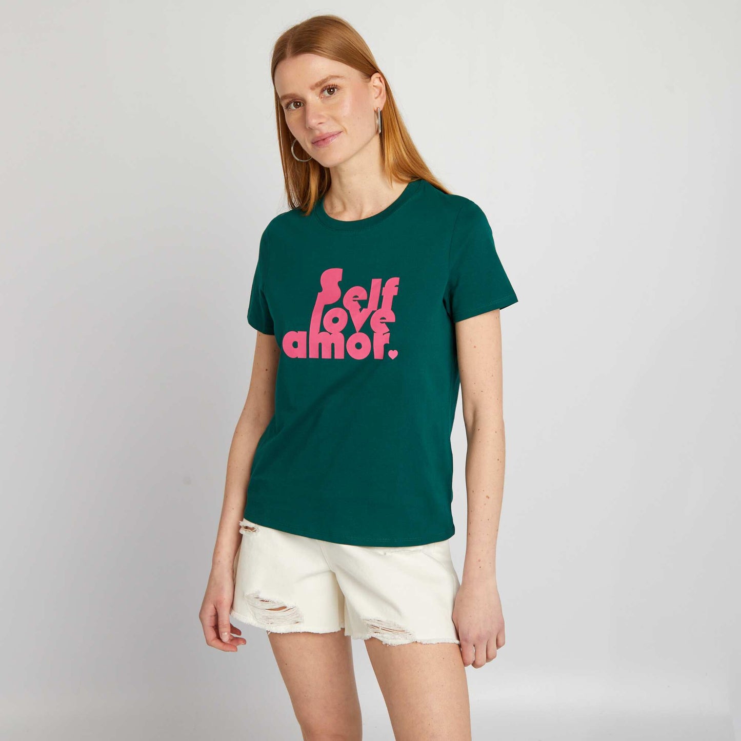 Eco-design heart T-shirt GREEN