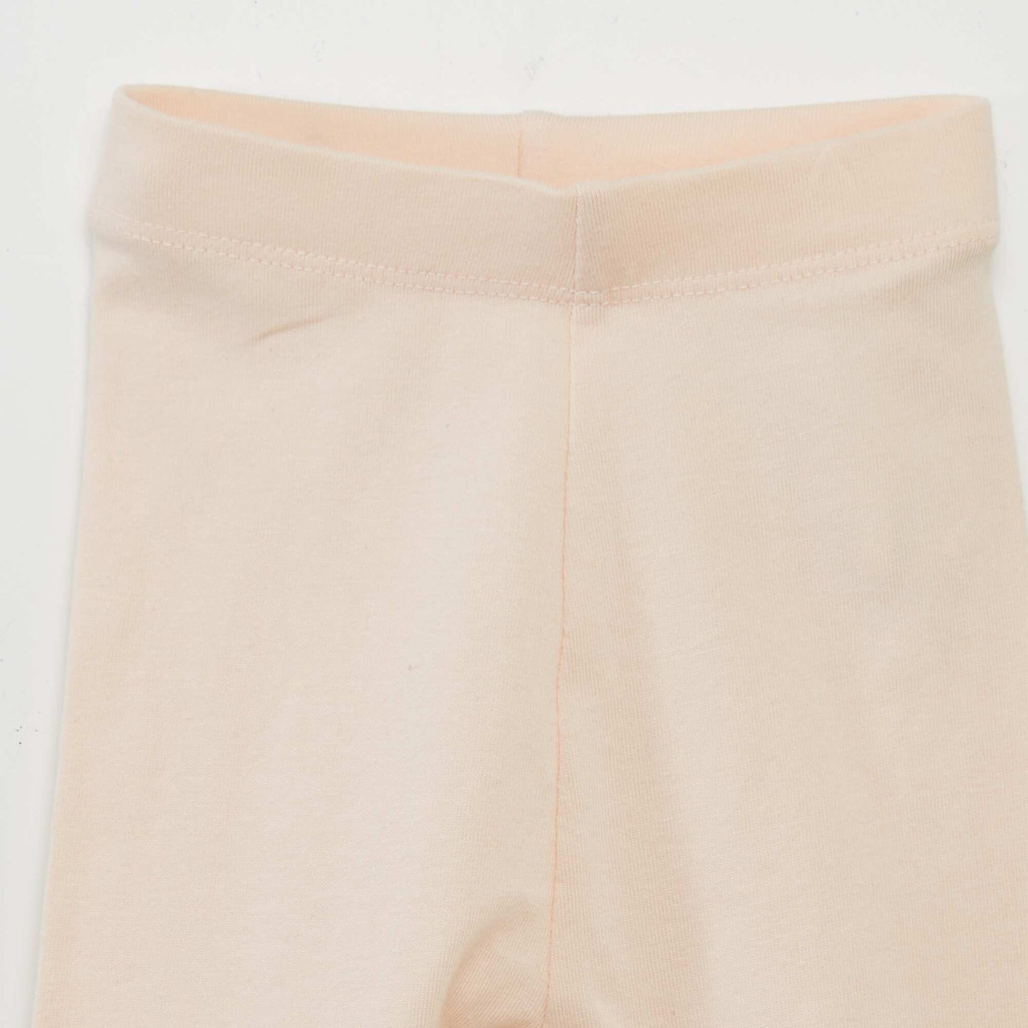 Long plain jersey knit leggings PINK