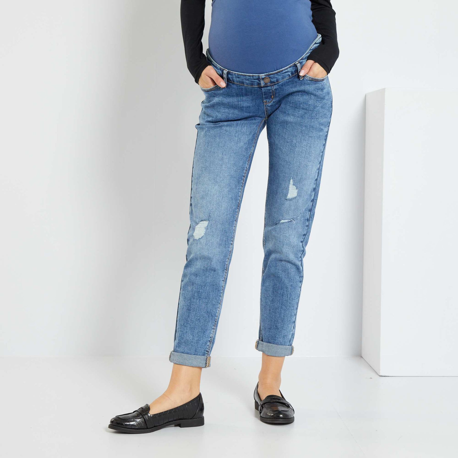 Eco-design maternity jeans BLUE