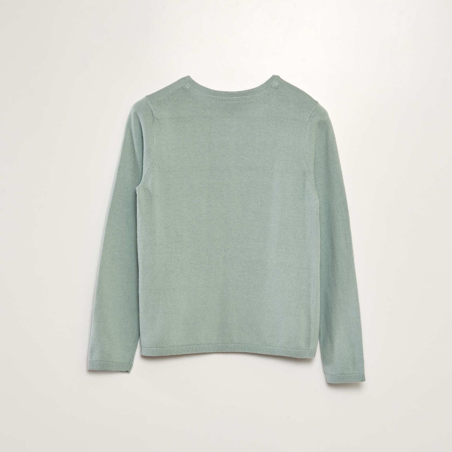 Fine knit cardigan GREEN