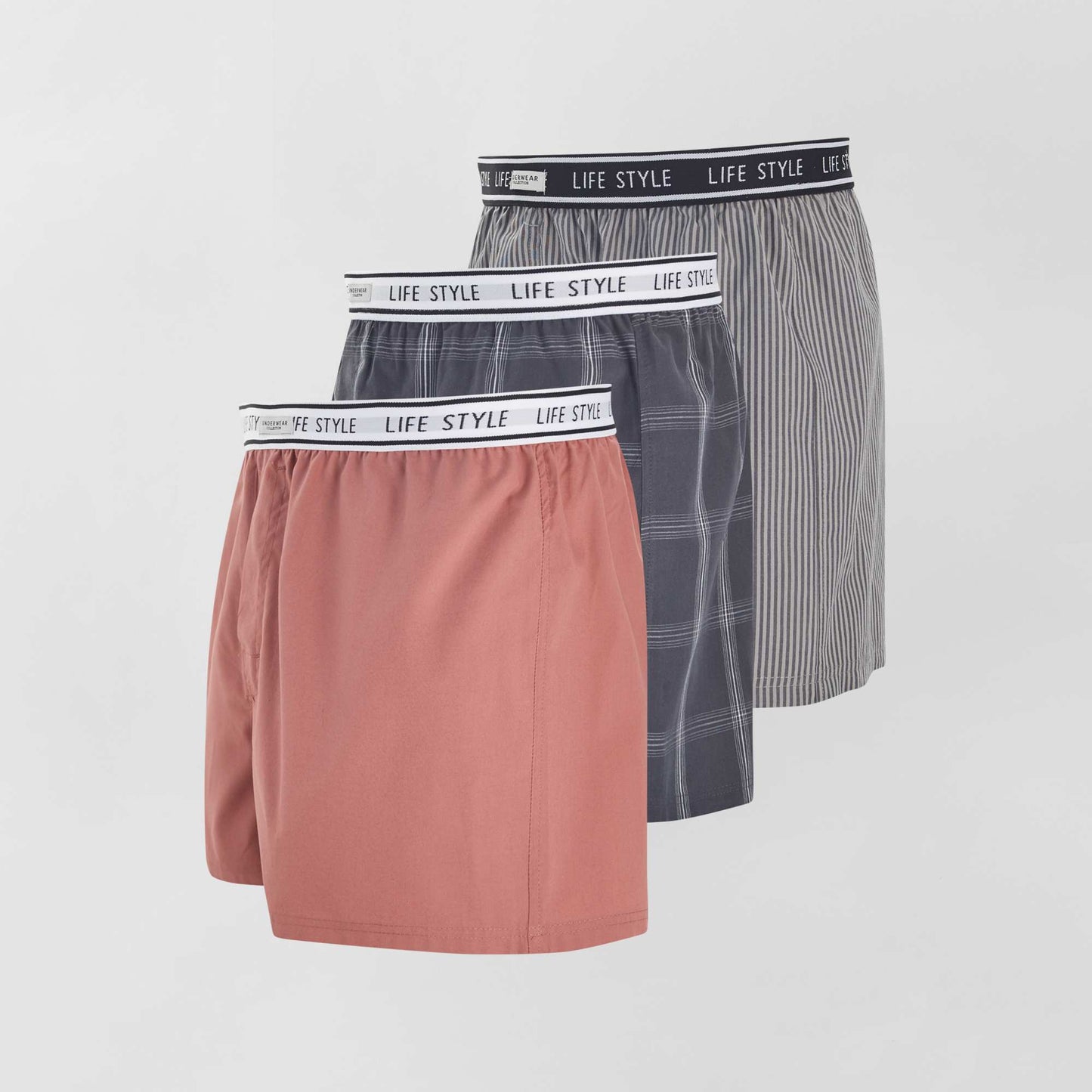 Pack of 3 boxer shorts GREY