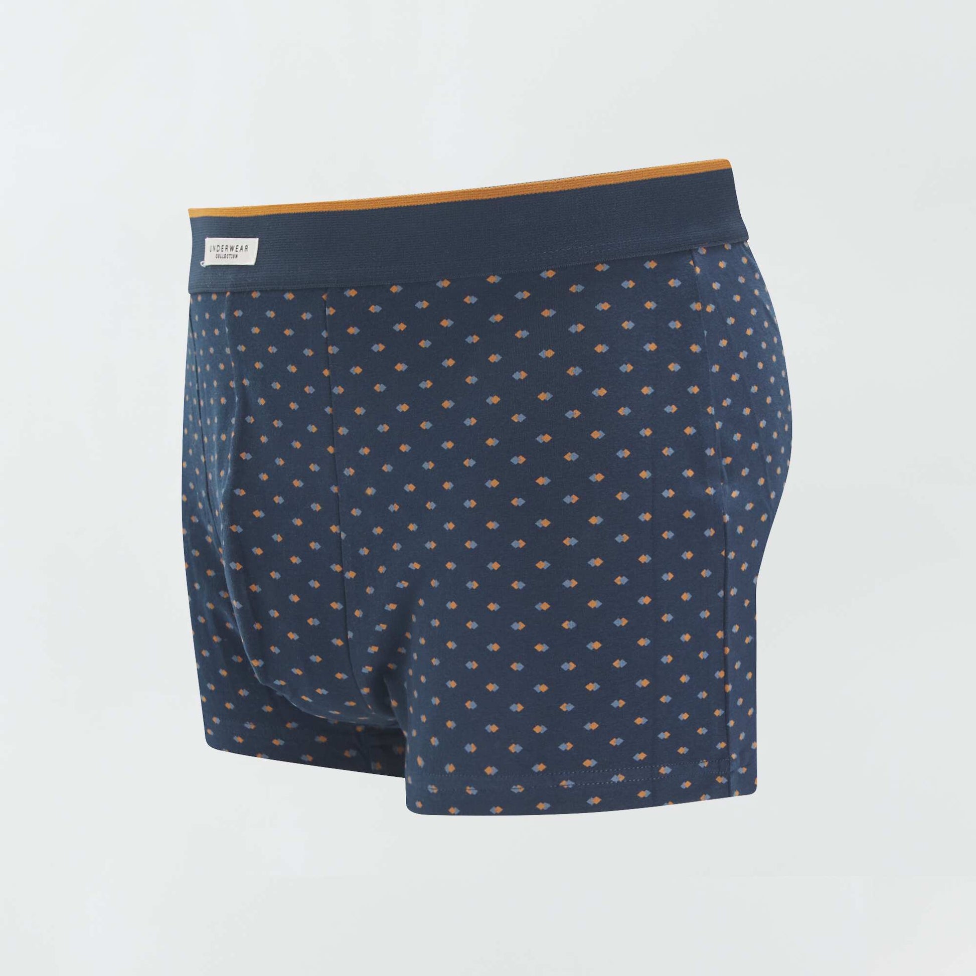 Pack of 3 pairs of cotton boxer shorts BLUE