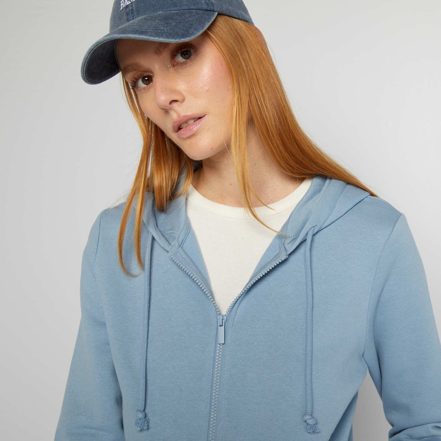 Zip-up hoodie BLUE