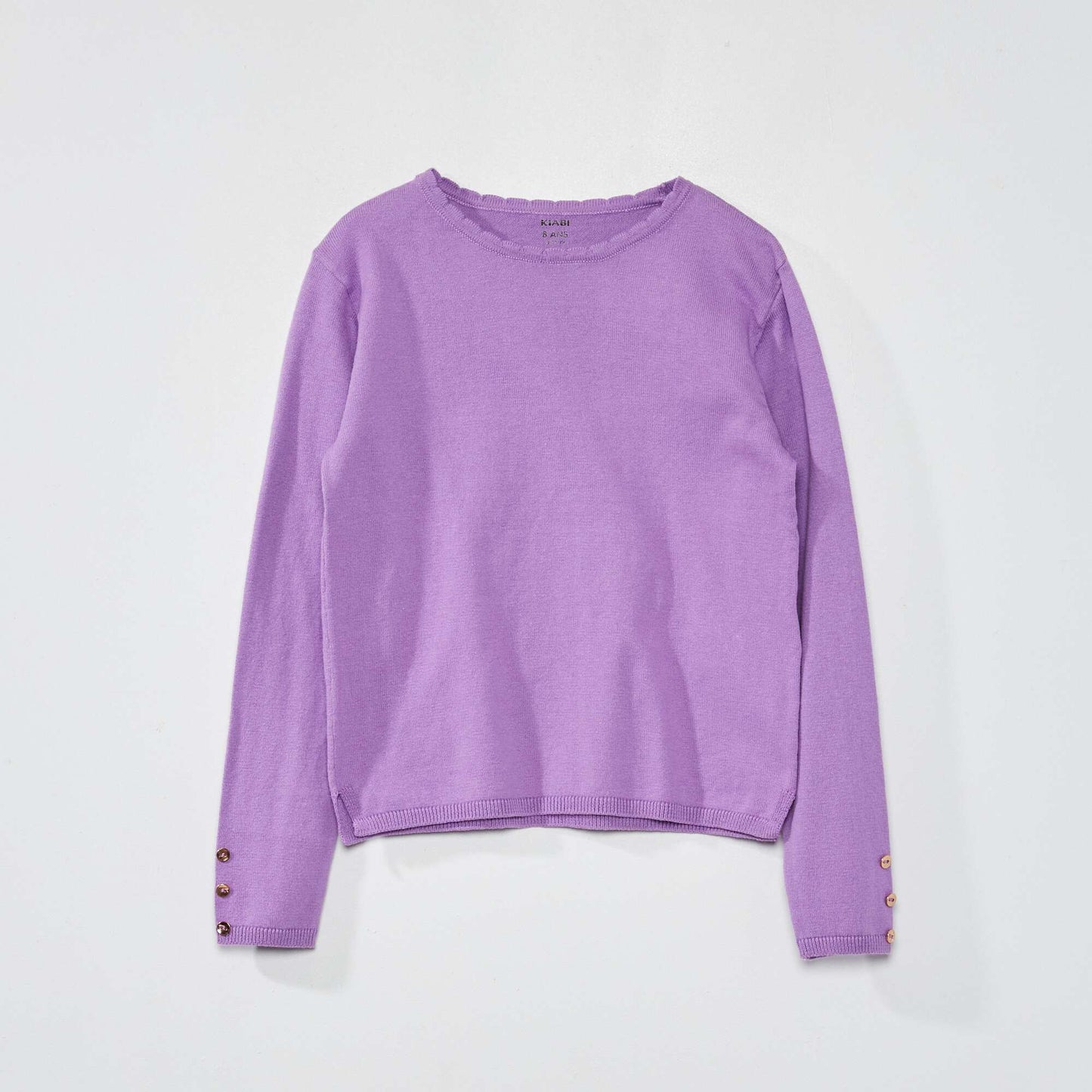 Fine cotton sweater PURPLE