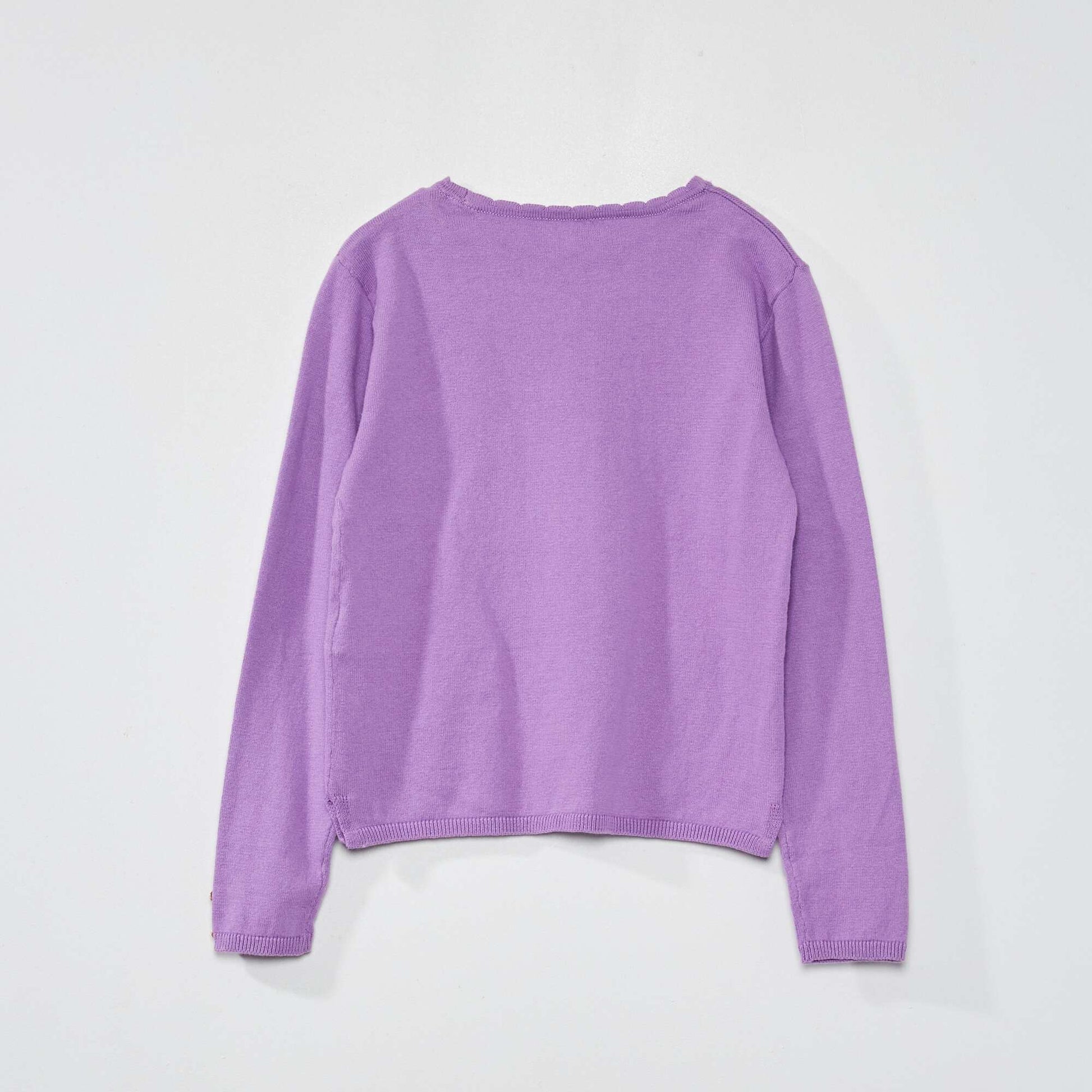Fine cotton sweater PURPLE