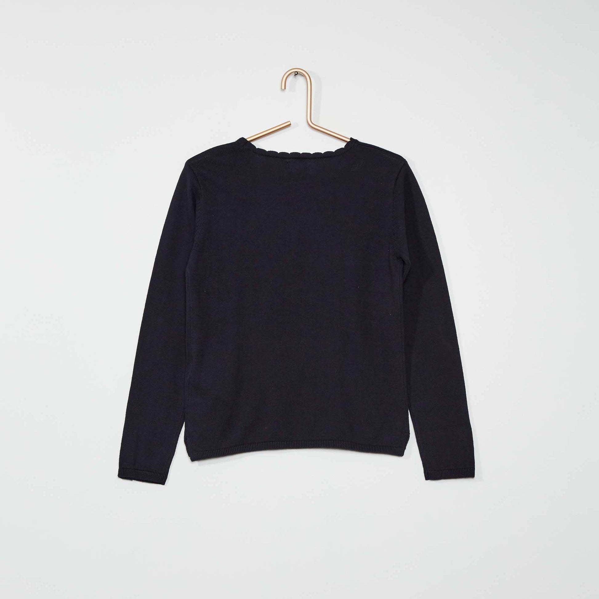 Fine cotton sweater BLUE