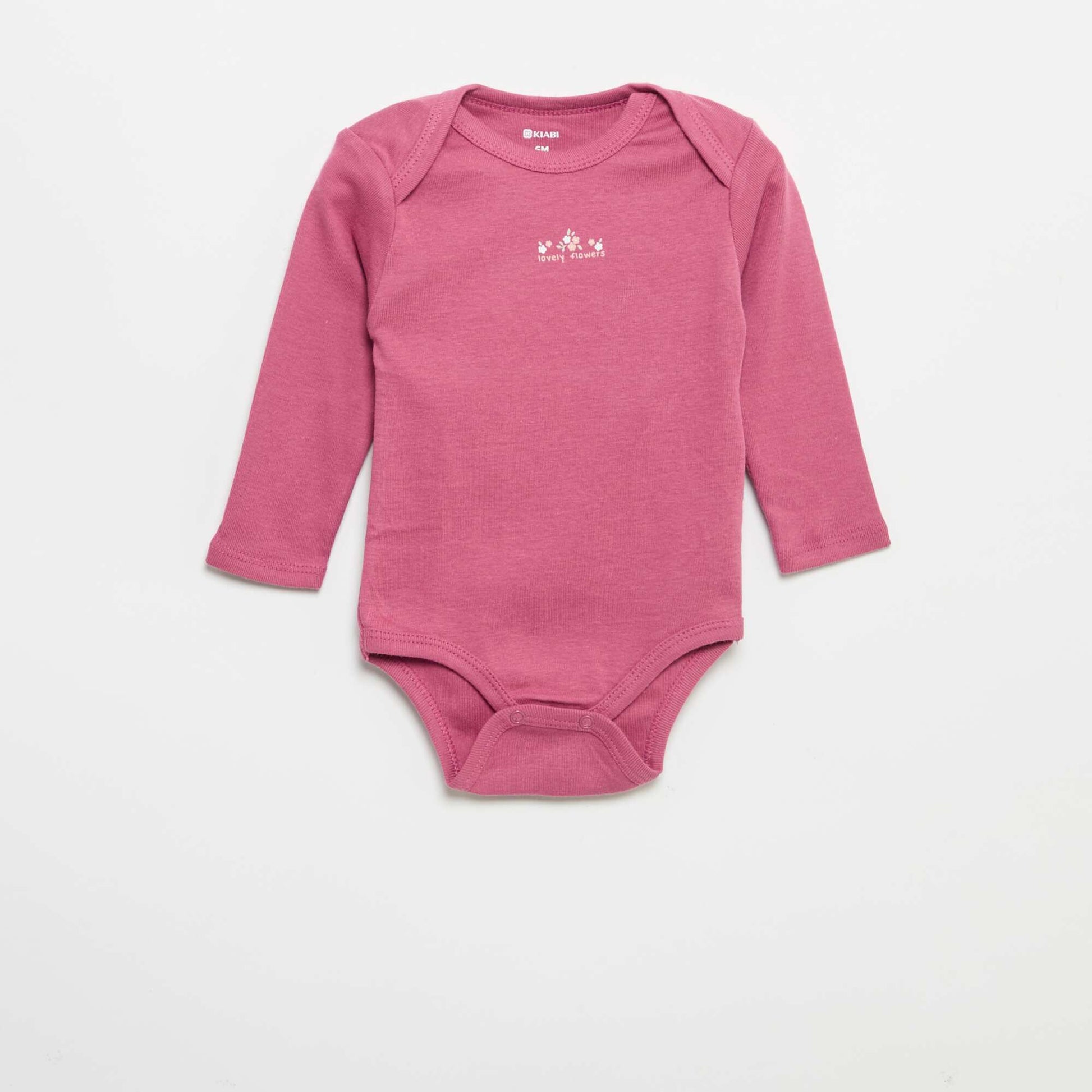 Pack of 3 long-sleeved bodies WHITE