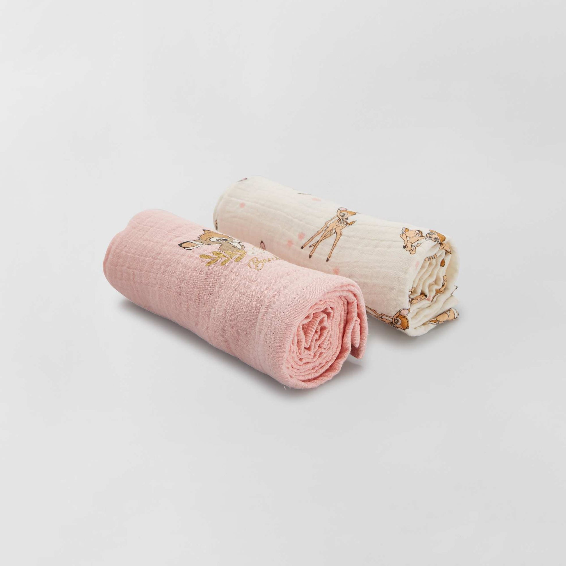 Pack of 2 Disney muslin squares WHITE